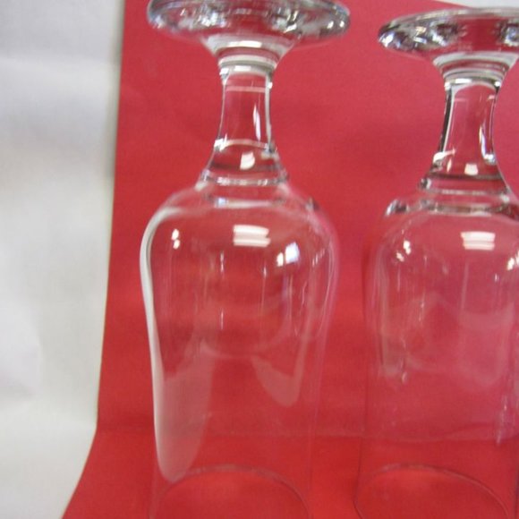 VINTAGE 90'S STEMMED ICED TEA/WATER GLASS, TALL & ELEGANT SET OF 5 - Picture 4 of 7